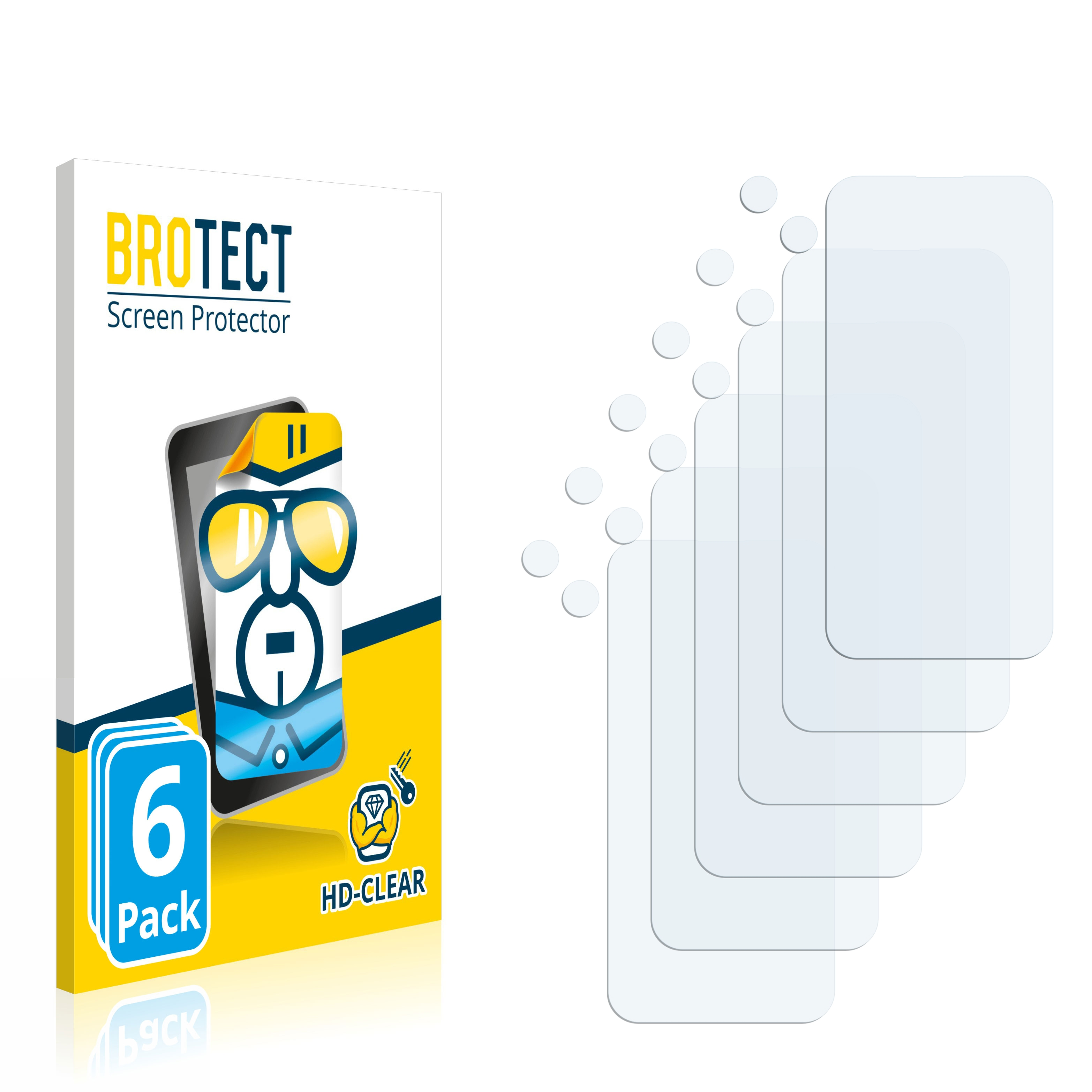 BROTECT 6x 15 iPhone klare Schutzfolie(für Apple Plus)