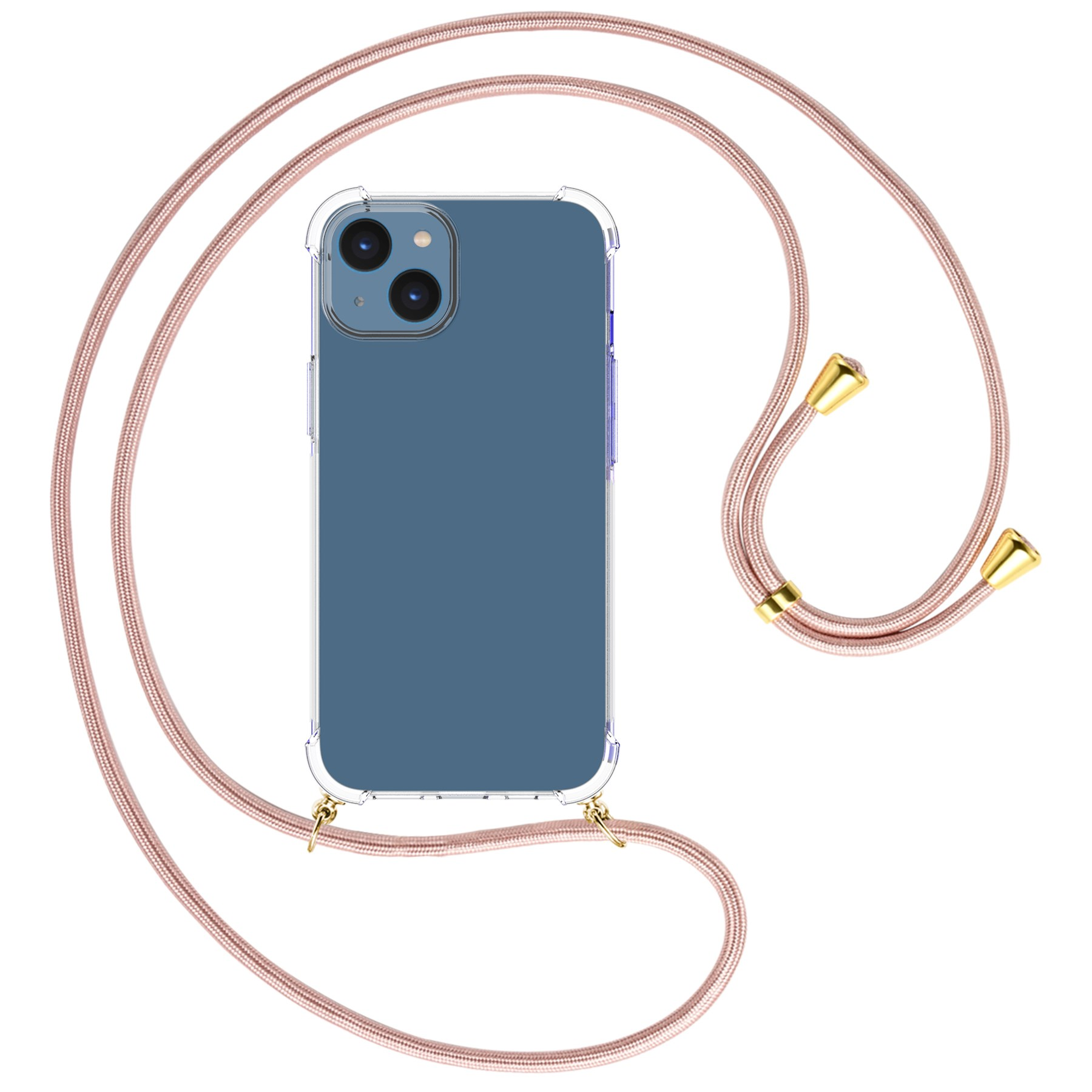 MTB MORE ENERGY Umhänge-Hülle mit Umhängetasche, gold iPhone Kordel, / Apple, Rosegold 15