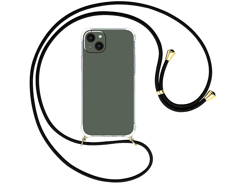 MTB MORE ENERGY Schwarz Umhänge-Hülle gold 15 Kordel, mit Apple, / Umhängetasche, Plus, iPhone