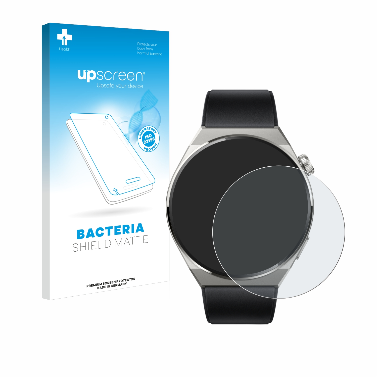 UPSCREEN antibakteriell entspiegelt matte Pro 3 Titanium Schutzfolie(für Huawei (46mm)) GT Watch