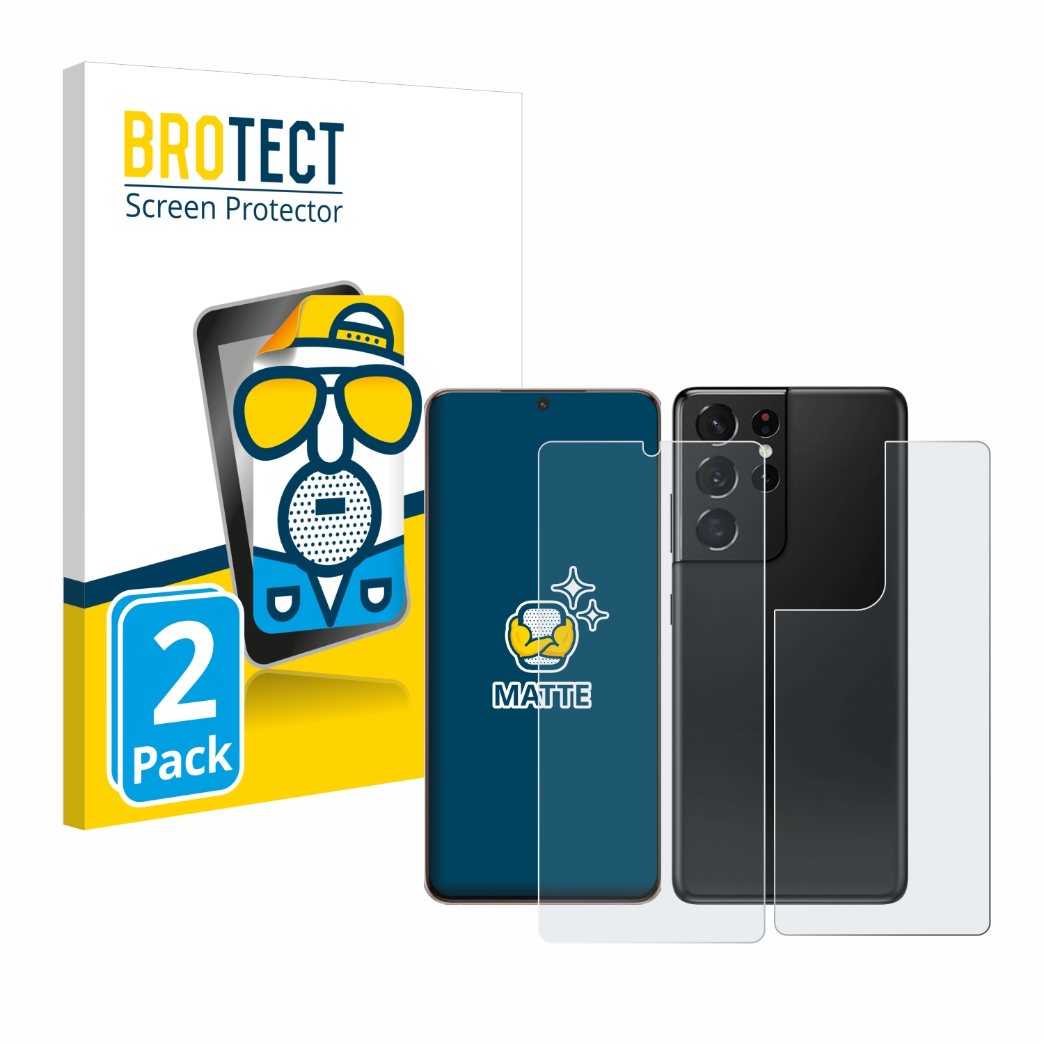 Samsung matte 2x S21 Schutzfolie(für 5G) BROTECT Galaxy Ultra