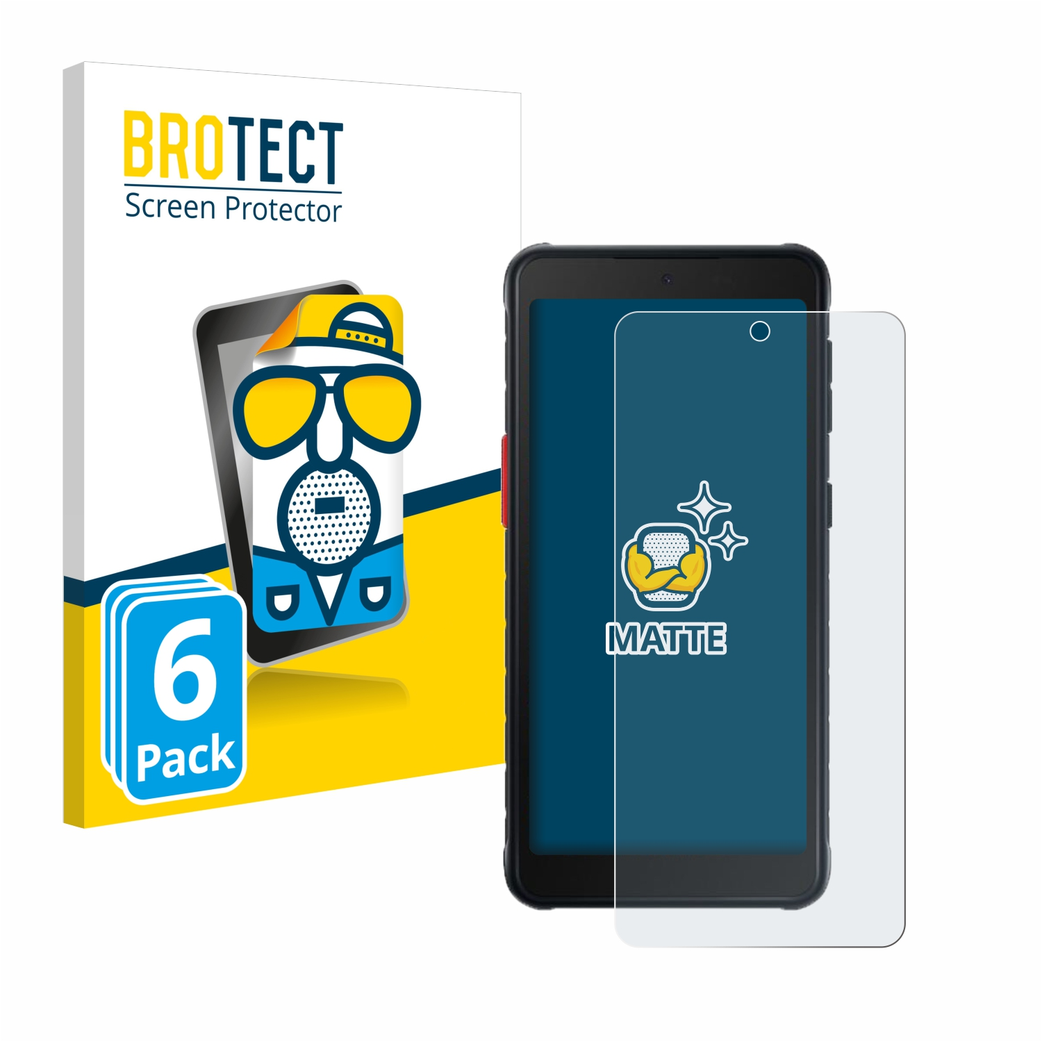 BROTECT 6x matte Schutzfolie(für Edition) Enterprise 5 XCover Samsung Galaxy