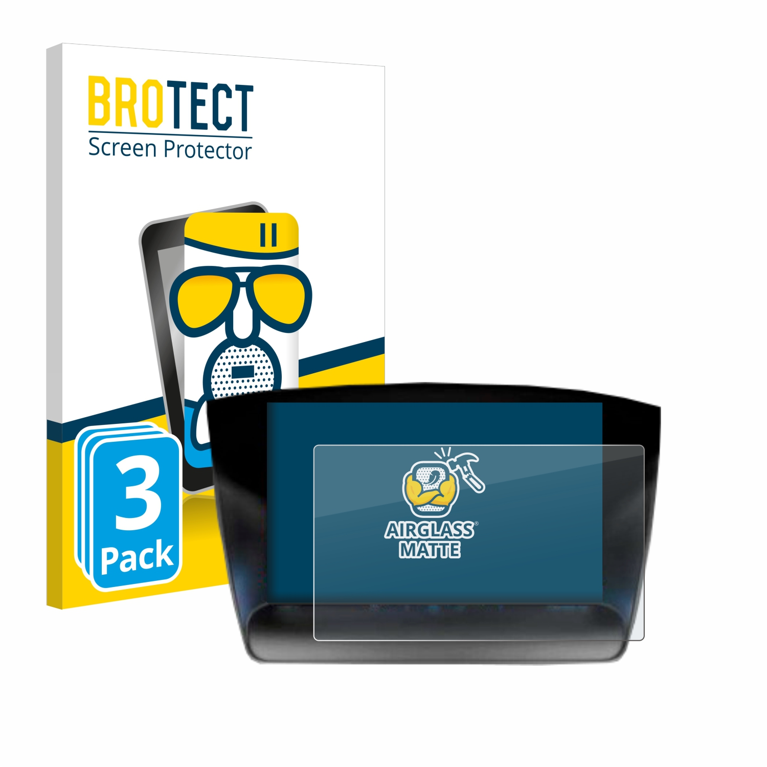 BROTECT 3x SYNC Schutzfolie(für 2 Airglass Edge Ford 2015-2019 8\