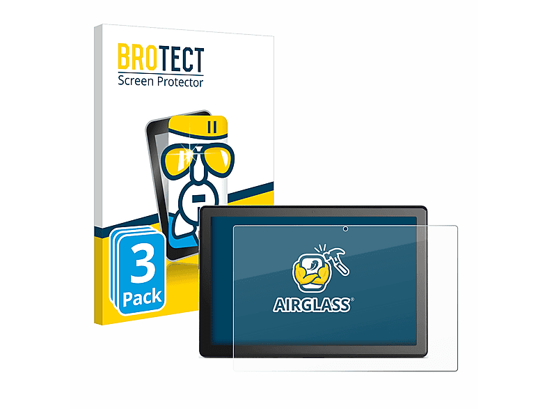Tablet Airglass Emporia Computer BROTECT Schutzfolie(für Edition) 3x klare Bild