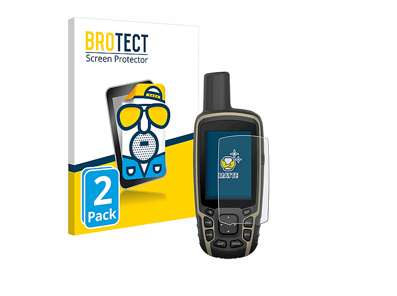 BROTECT 2x matte Garmin Schutzfolie(für 65s) GPSMAP