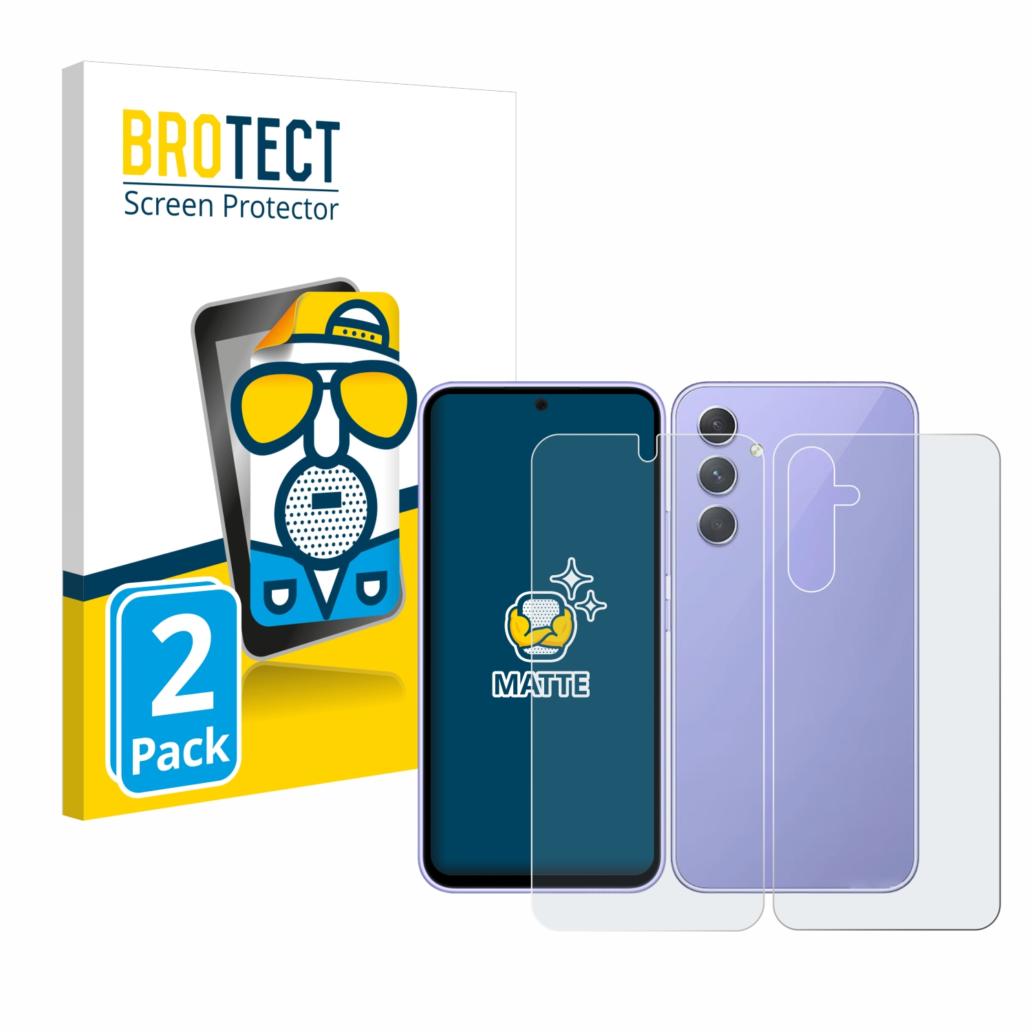 BROTECT 2x matte 5G) A54 Galaxy Samsung Schutzfolie(für