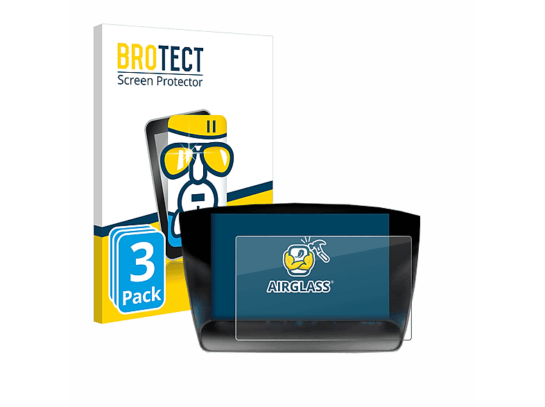 BROTECT 3x Airglass klare Schutzfolie(für Ford Edge 2015-2019 SYNC 2 8\