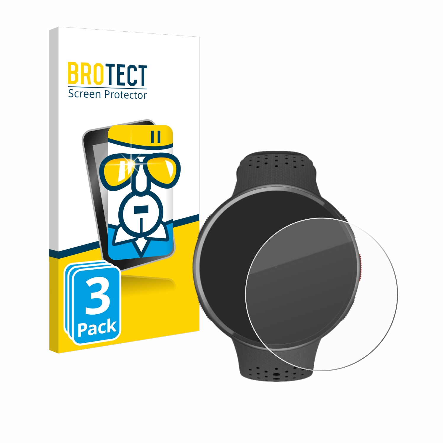 BROTECT 3x Pacer Polar Pro) klares 9H Schutzglas(für