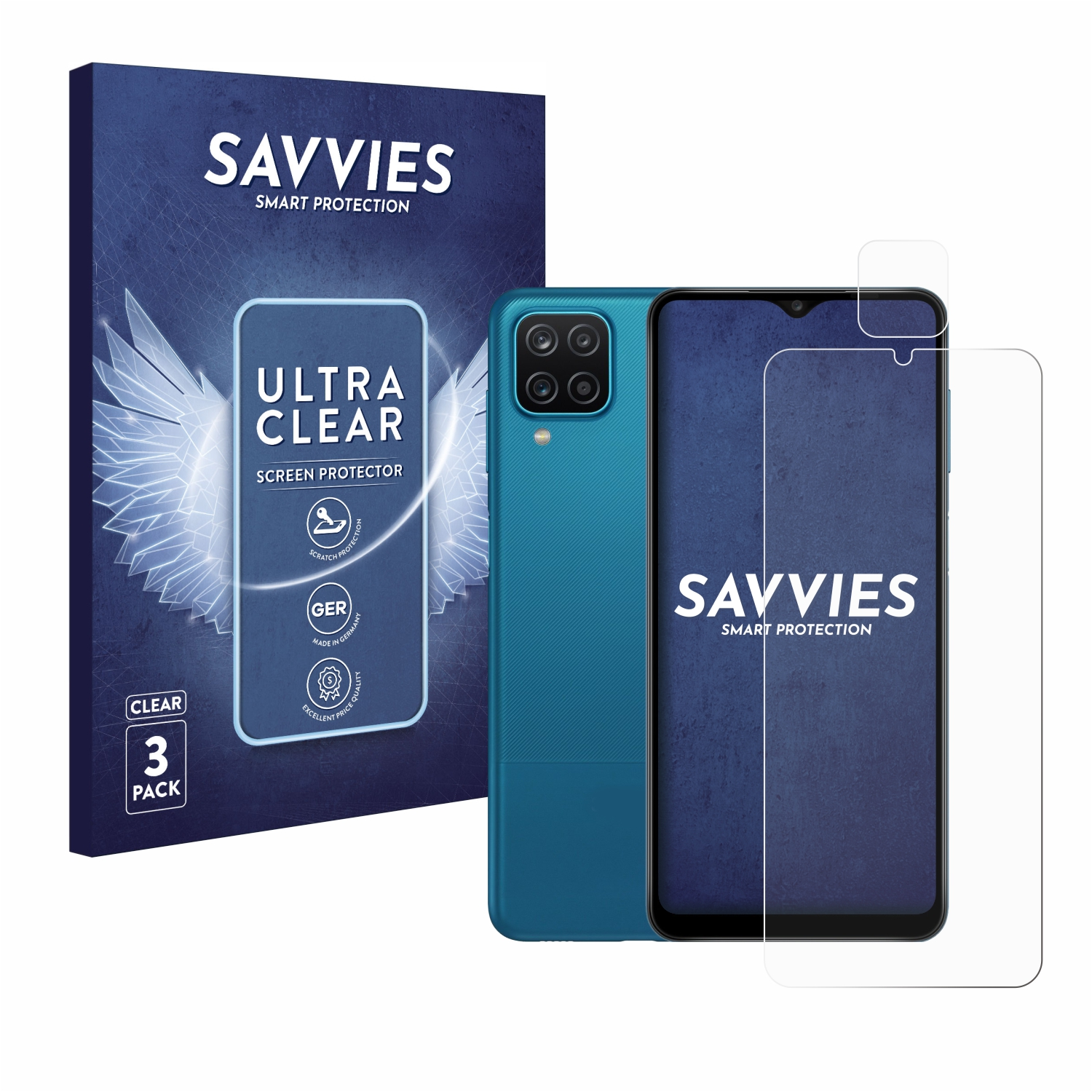 Samsung SAVVIES 6x Galaxy klare Schutzfolie(für A12)