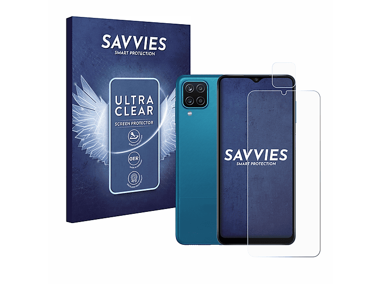 klare SAVVIES Samsung Schutzfolie(für Galaxy 18x A12)