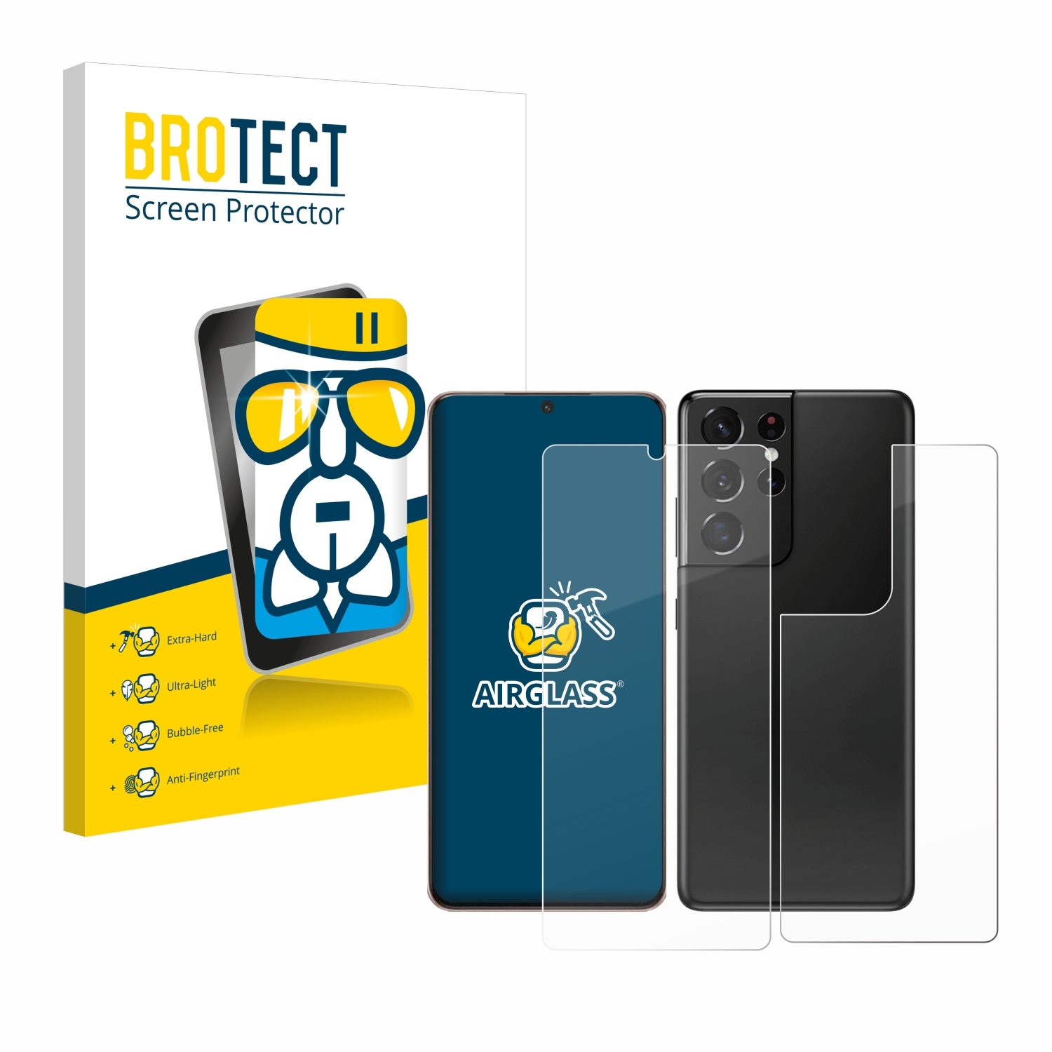 BROTECT Airglass Ultra Samsung S21 Schutzfolie(für Galaxy 5G) klare