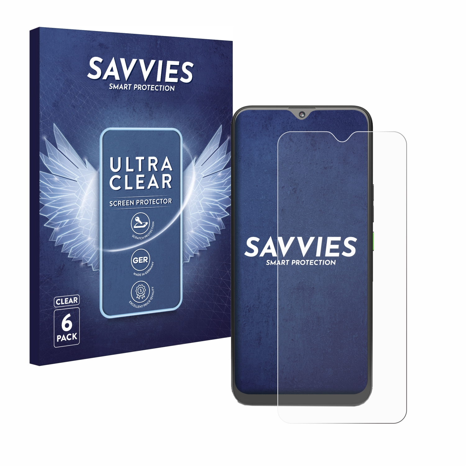 SAVVIES 6x Schutzfolie(für Systems Rephone) klare 4G