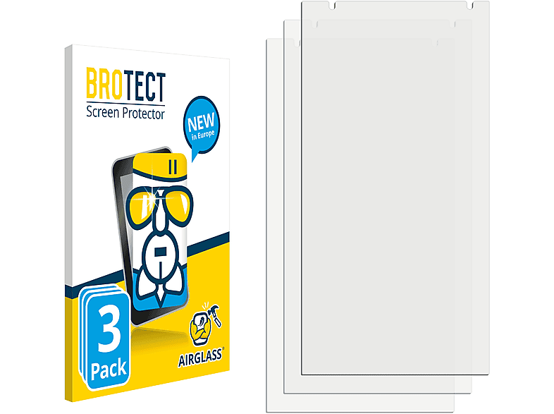 BROTECT 3x Airglass klare Schutzfolie(für ZTE Axon 7 Mini)