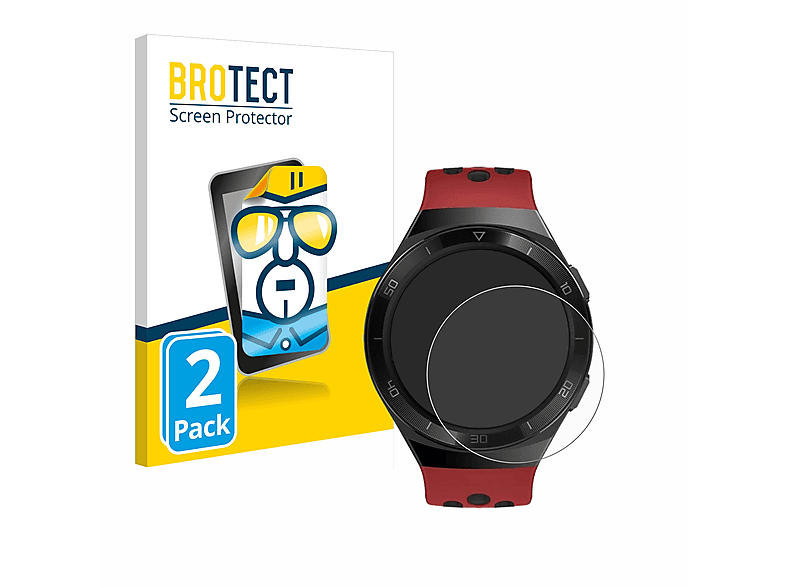 BROTECT 2x Watch Huawei 2e) GT Schutzfolie(für klare