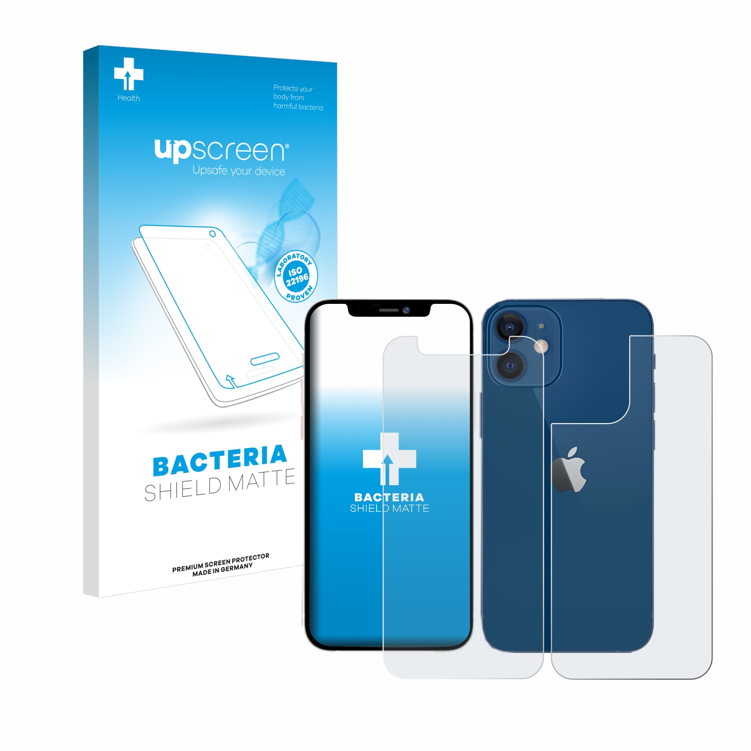 UPSCREEN antibakteriell 12 Apple matte Schutzfolie(für mini) entspiegelt iPhone