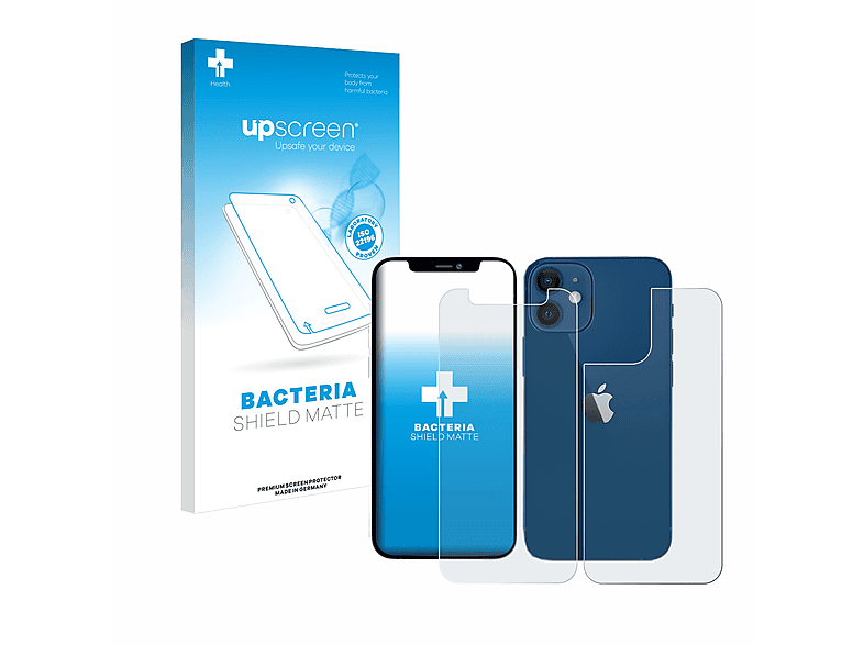 Schutzfolie(für mini) Apple UPSCREEN matte antibakteriell iPhone 12 entspiegelt