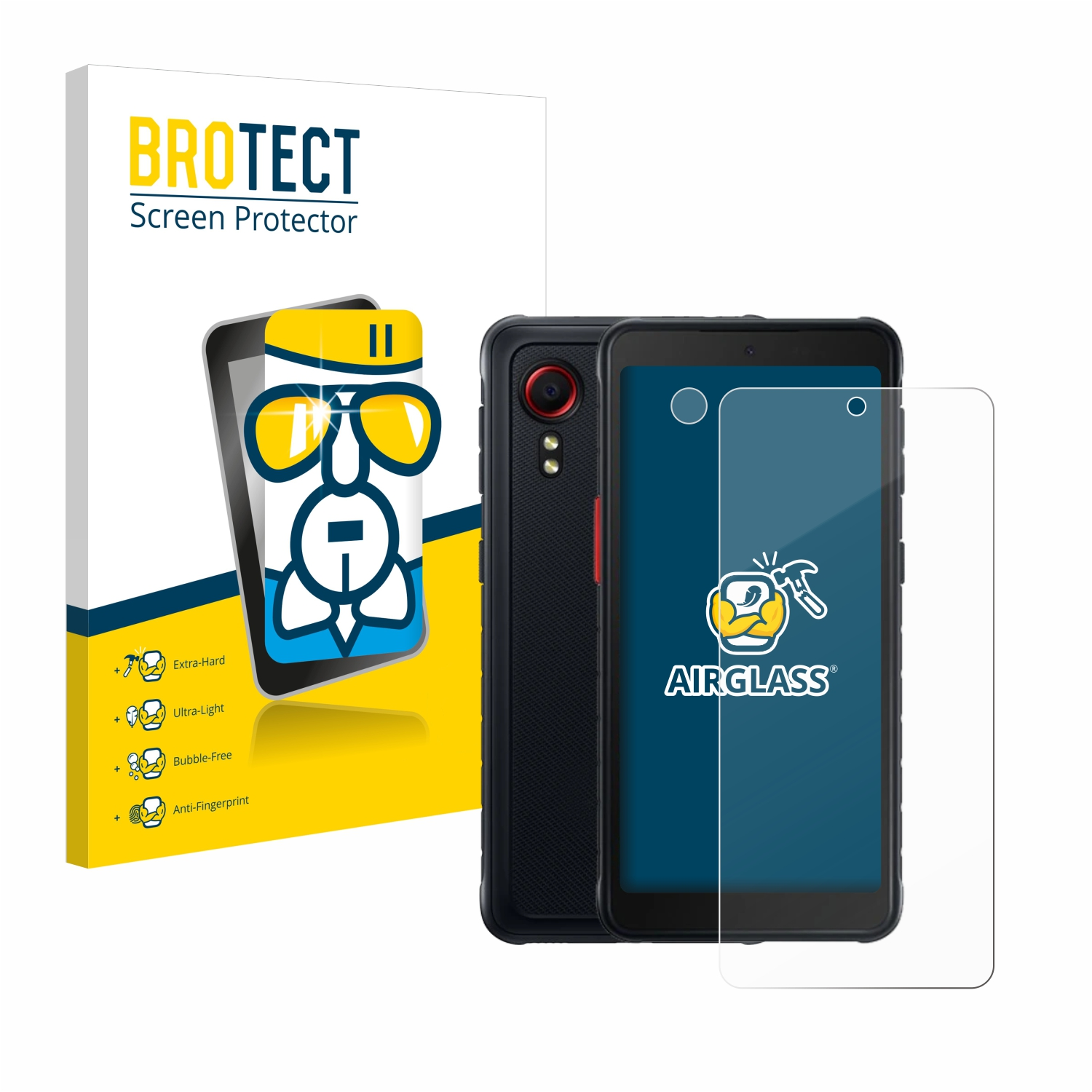 Airglass Enterprise Samsung Edition) klare Schutzfolie(für 5 XCover Galaxy BROTECT