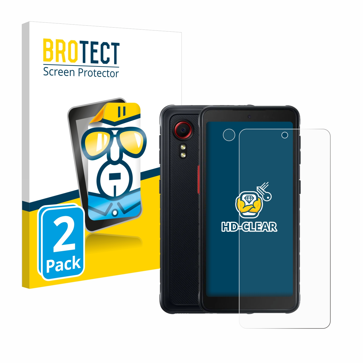Schutzfolie(für Galaxy XCover 5 Samsung klare Enterprise BROTECT Edition) 2x