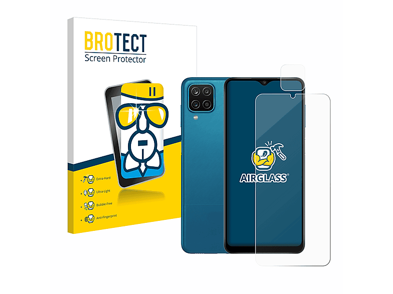 Airglass Galaxy A12) BROTECT klare Samsung Schutzfolie(für