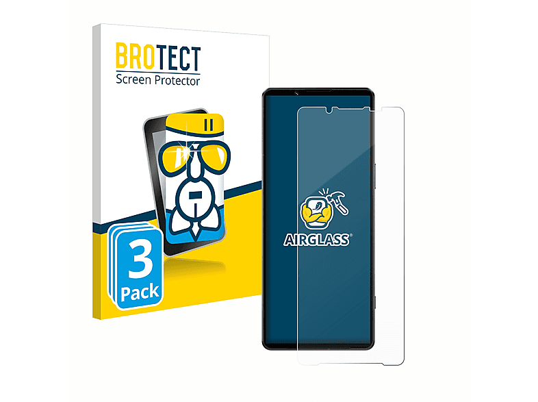 BROTECT 3x Airglass klare Schutzfolie(für Sony Xperia 1 IV) | Displayschutzfolien & Gläser