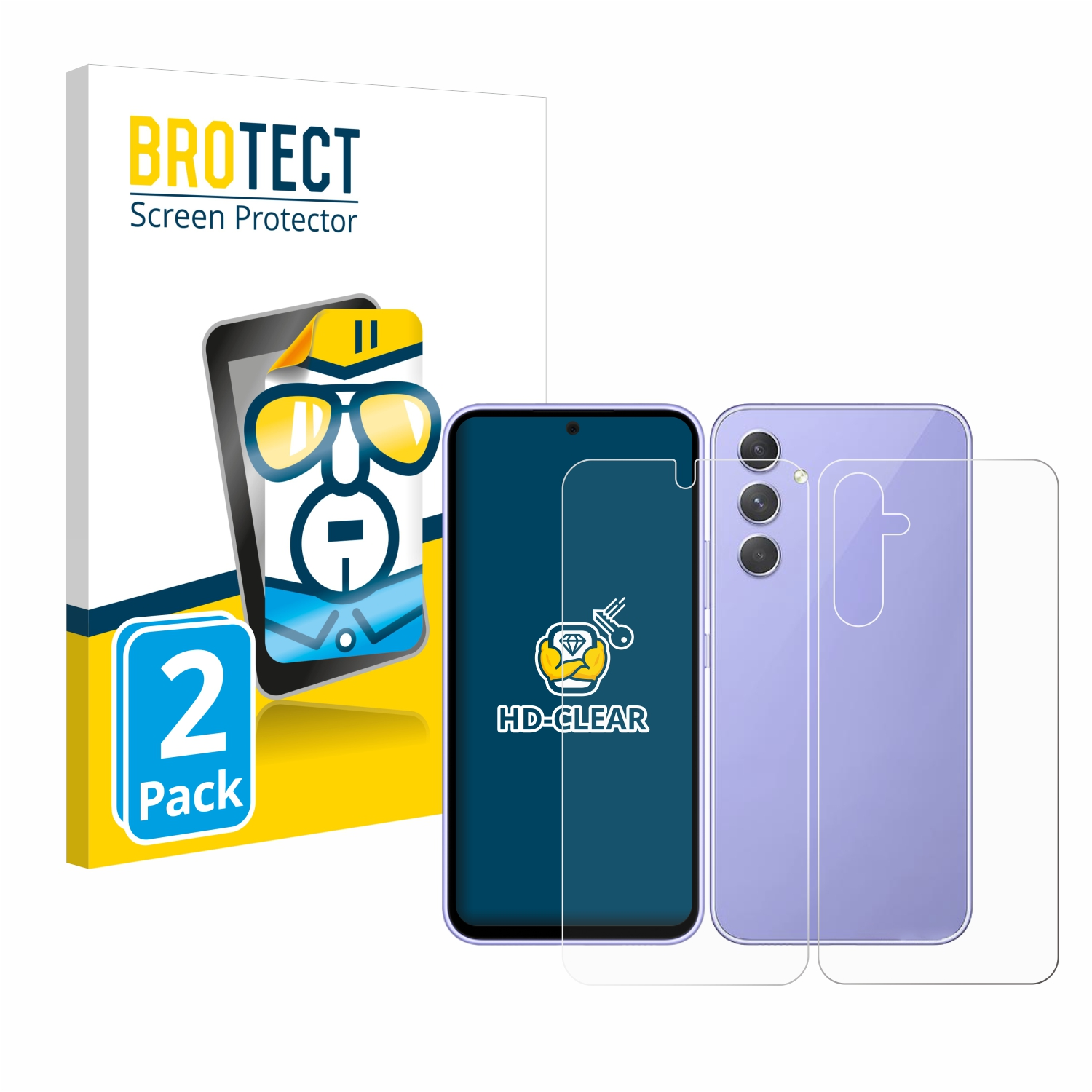 klare 5G) Schutzfolie(für Galaxy Samsung 2x A54 BROTECT