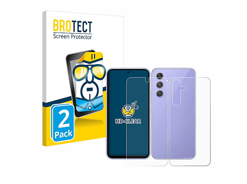 BROTECT 2x klare Schutzfolie(für Samsung 5G) Galaxy A54