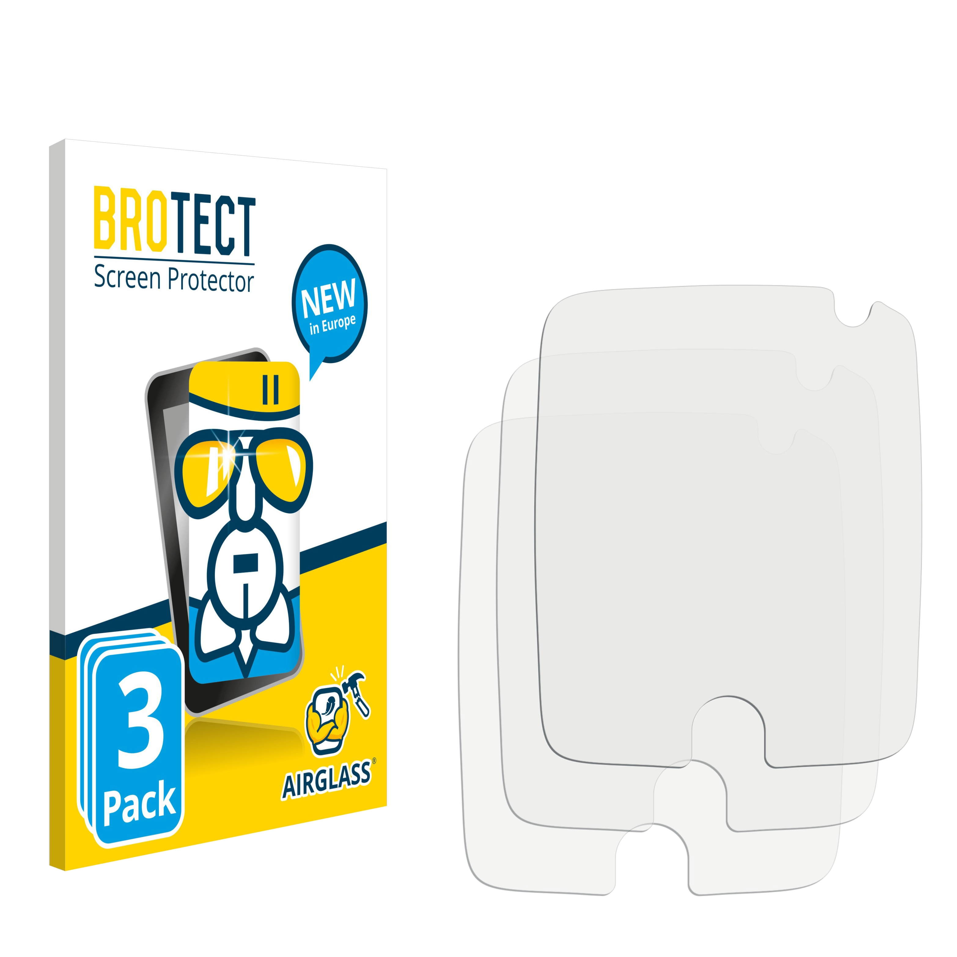 BROTECT 3x Airglass klare Schutzfolie(für Abenteurer) JBC Kleiner