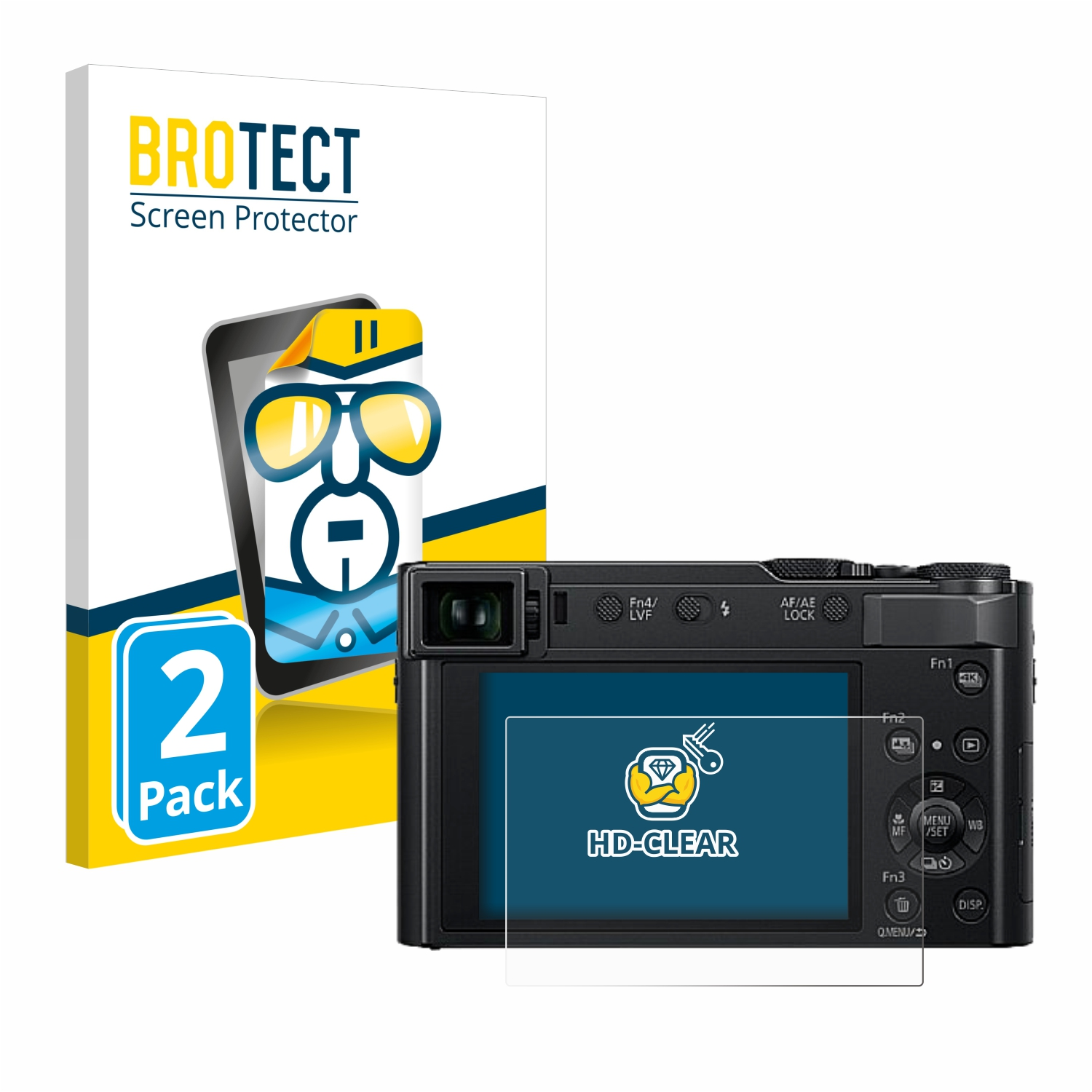 Schutzfolie(für BROTECT klare Panasonic 2x DC-TZ202D) Lumix