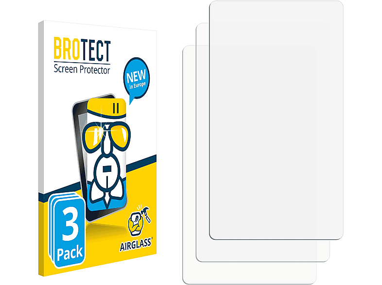 BROTECT 3x Airglass klare Schutzfolie(für Sony Walkman A30)