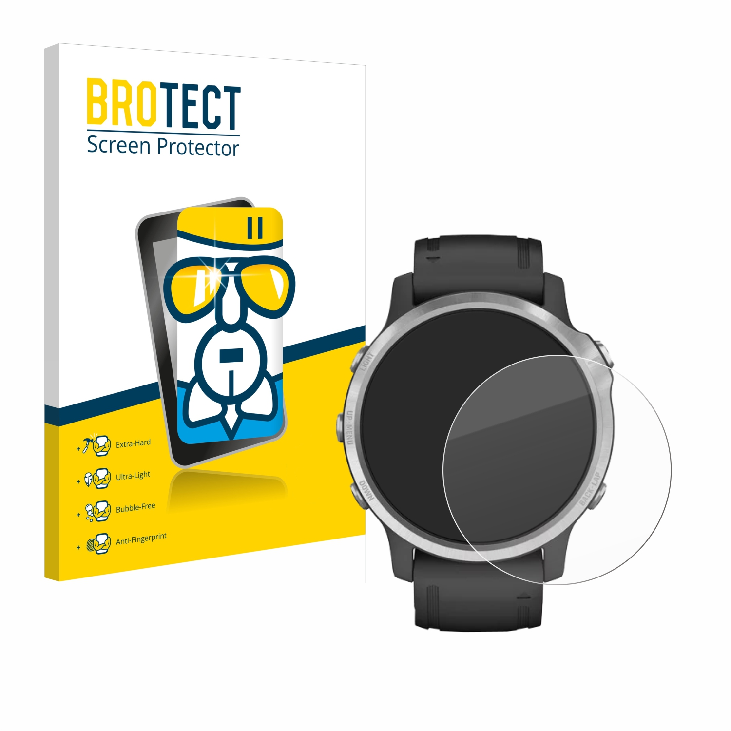 BROTECT Airglass klare Schutzfolie(für Fenix Garmin 6S)