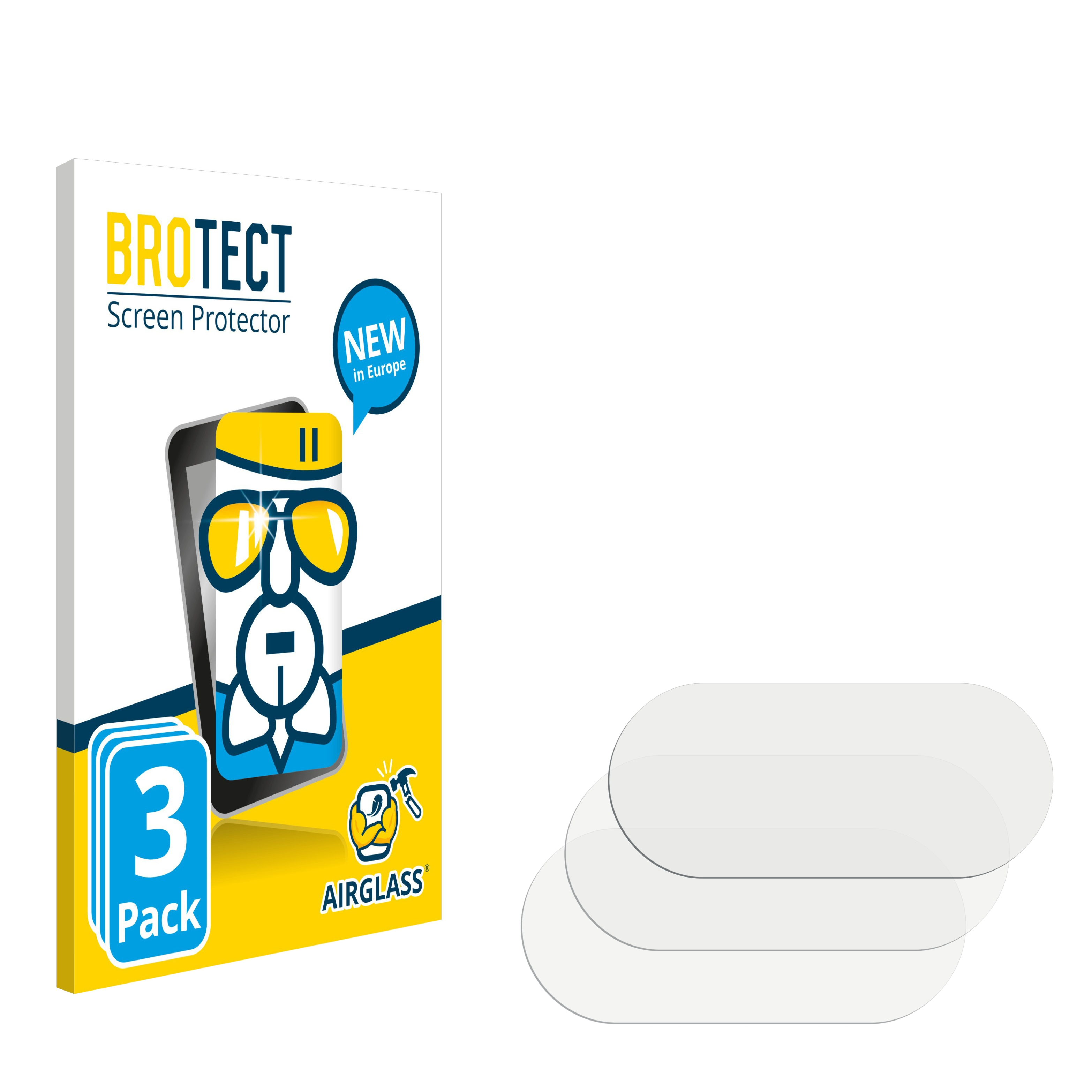 BROTECT 3x Airglass klare BlackBerry Schutzfolie(für Key2)