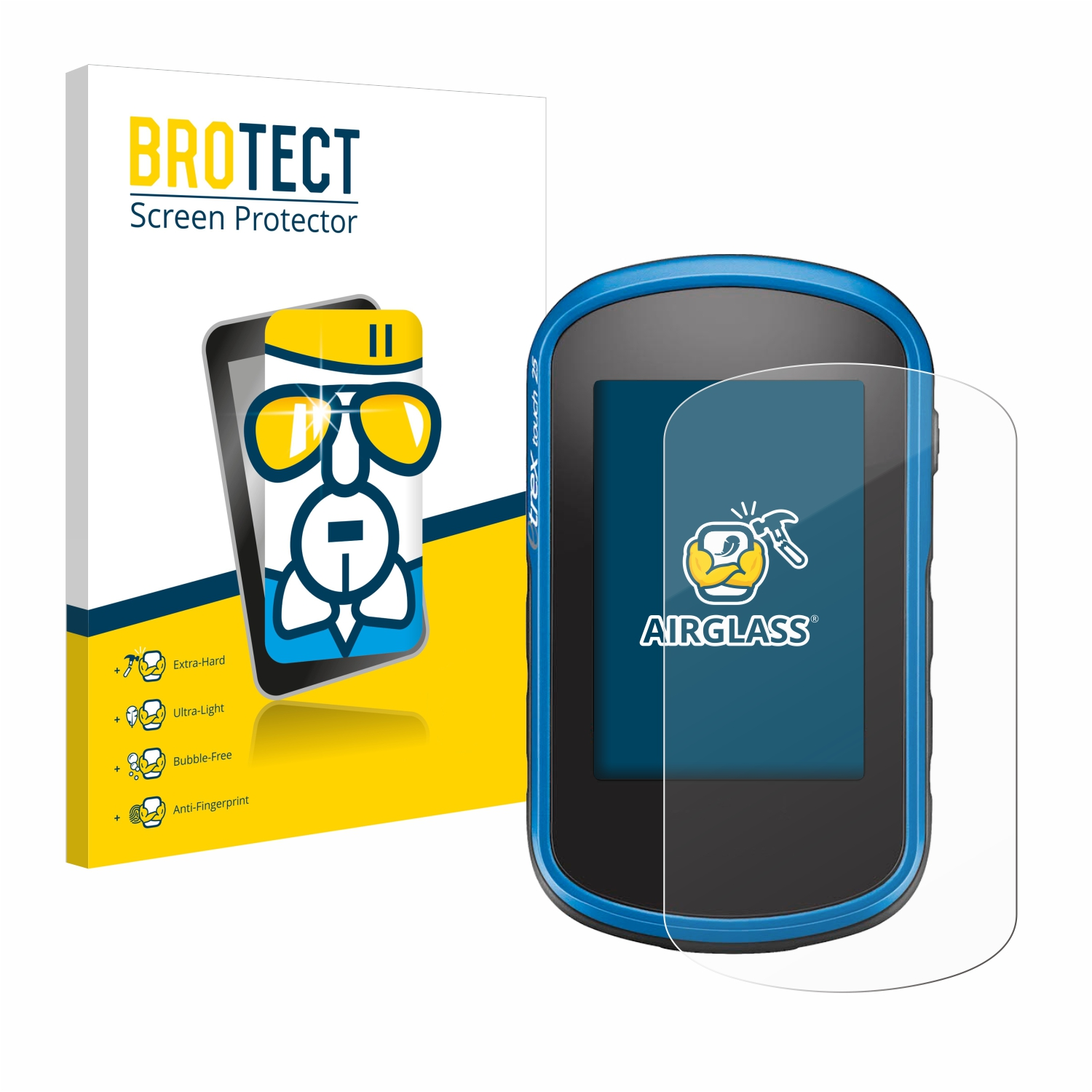 BROTECT Schutzfolie(für Garmin Airglass klare 35) Touch eTrex