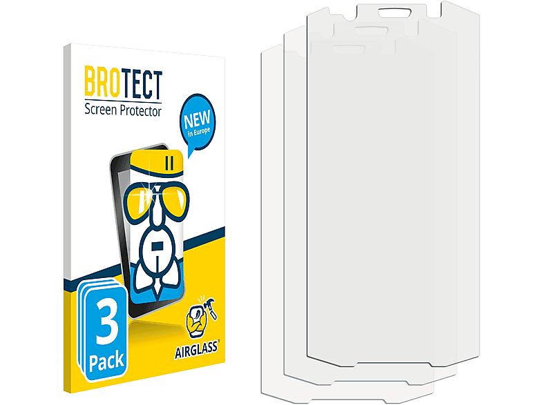 BROTECT 3x Airglass klare Schutzfolie(für Doogee S70)