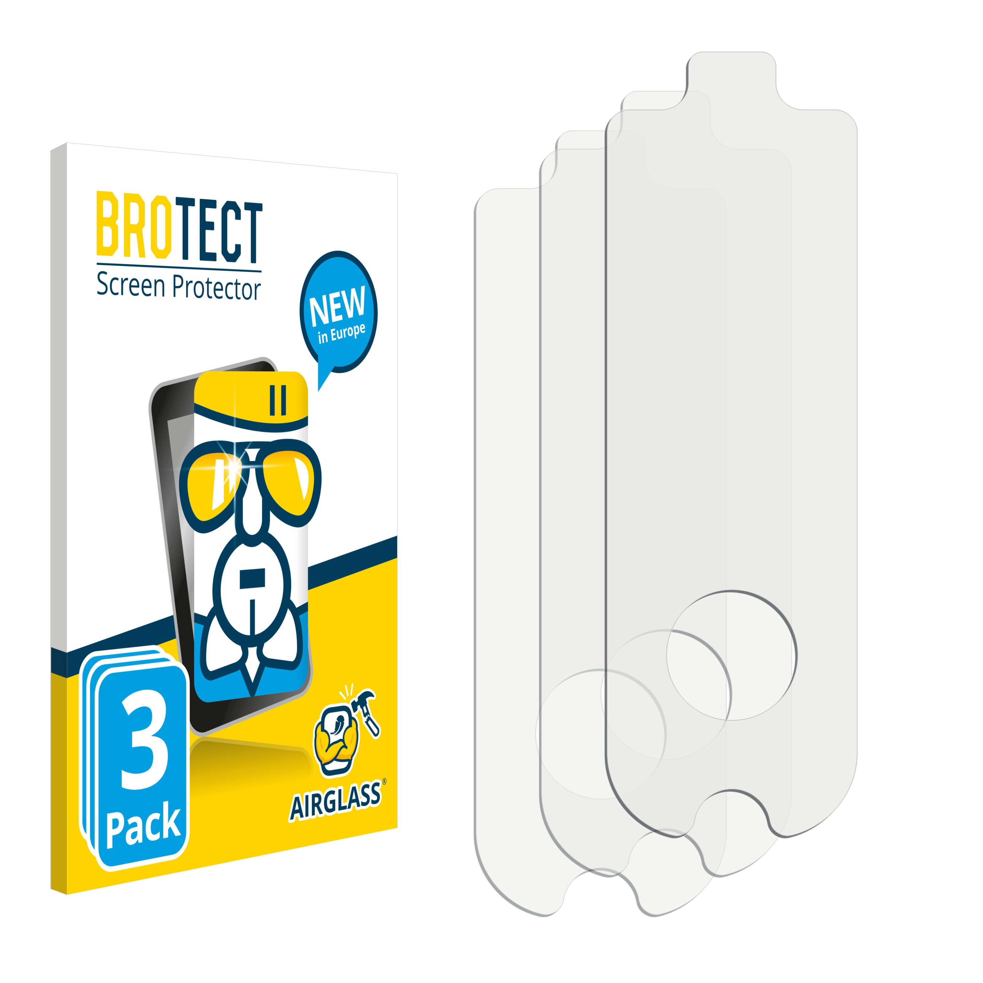 MAX BROTECT 3x Airglass G2D) Ninebot Schutzfolie(für klare KickScooter Segway
