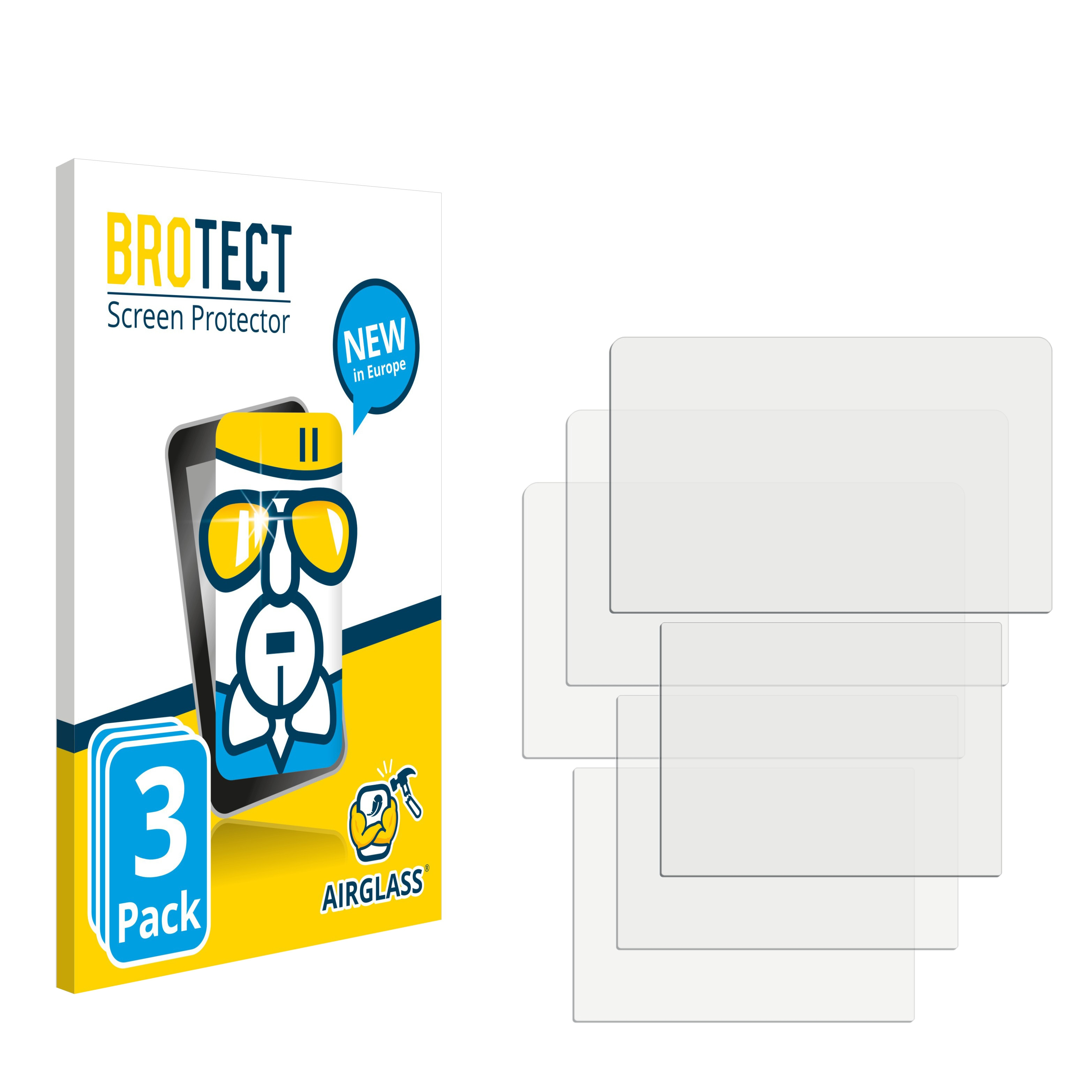 BROTECT 3x Airglass klare Schutzfolie(für 3DS Nintendo XL) New