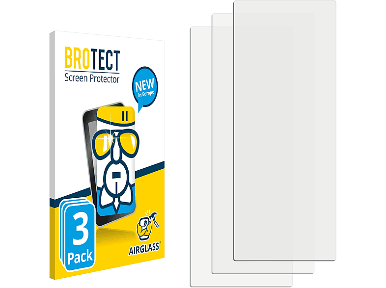 BROTECT 3x Schutzfolie(für klare AGPtek Airglass A19X)