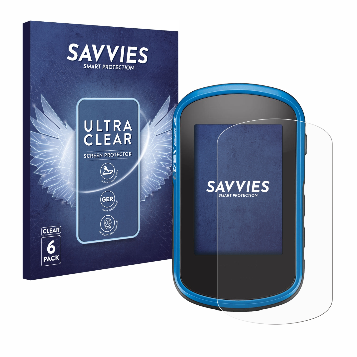 Touch SAVVIES eTrex 6x Schutzfolie(für klare Garmin 35)