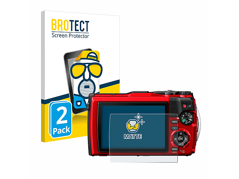 Protector De Pantalla De Cristal Híbrido BROTECT AirGlass Para Olympus Tough TG-6, Dureza 9H, Antiarañazos, Ultrafino Y Sin Burbujas, Fabricado En Alemania