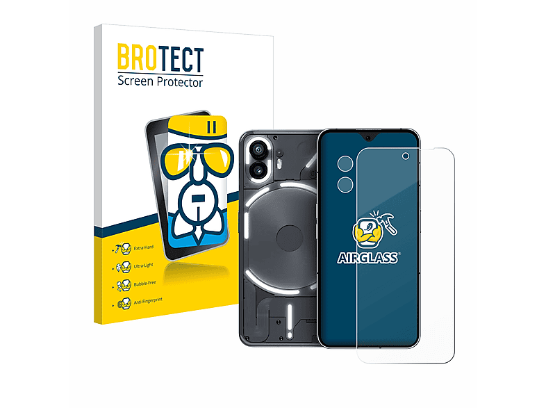 BROTECT Phone klare Schutzfolie(für Airglass Nothing (2))