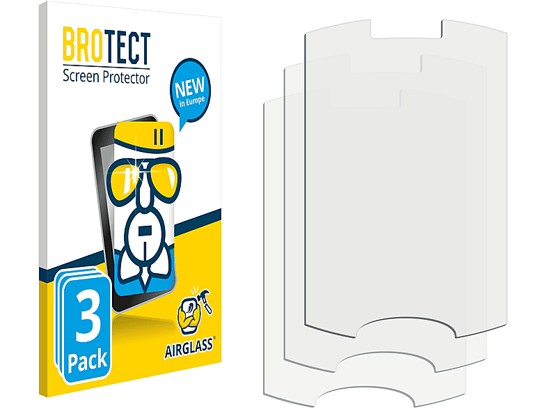 BROTECT 3x Airglass klare Schutzfolie(für Samsung GT-B2710)