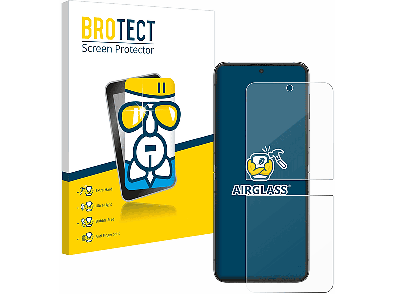 Samsung klare Galaxy 5) Airglass Schutzfolie(für Flip Z BROTECT