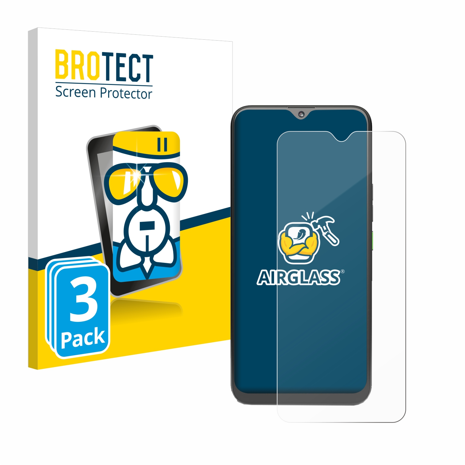 Schutzfolie(für klare Rephone) Airglass BROTECT 4G 3x Systems