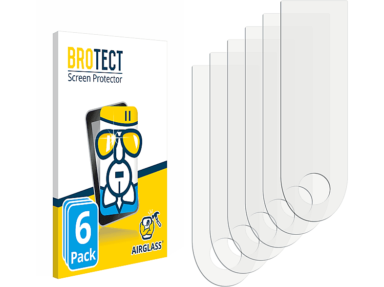 BROTECT 6x Airglass klare Schutzfolie(für Epowerfun ePF-1)