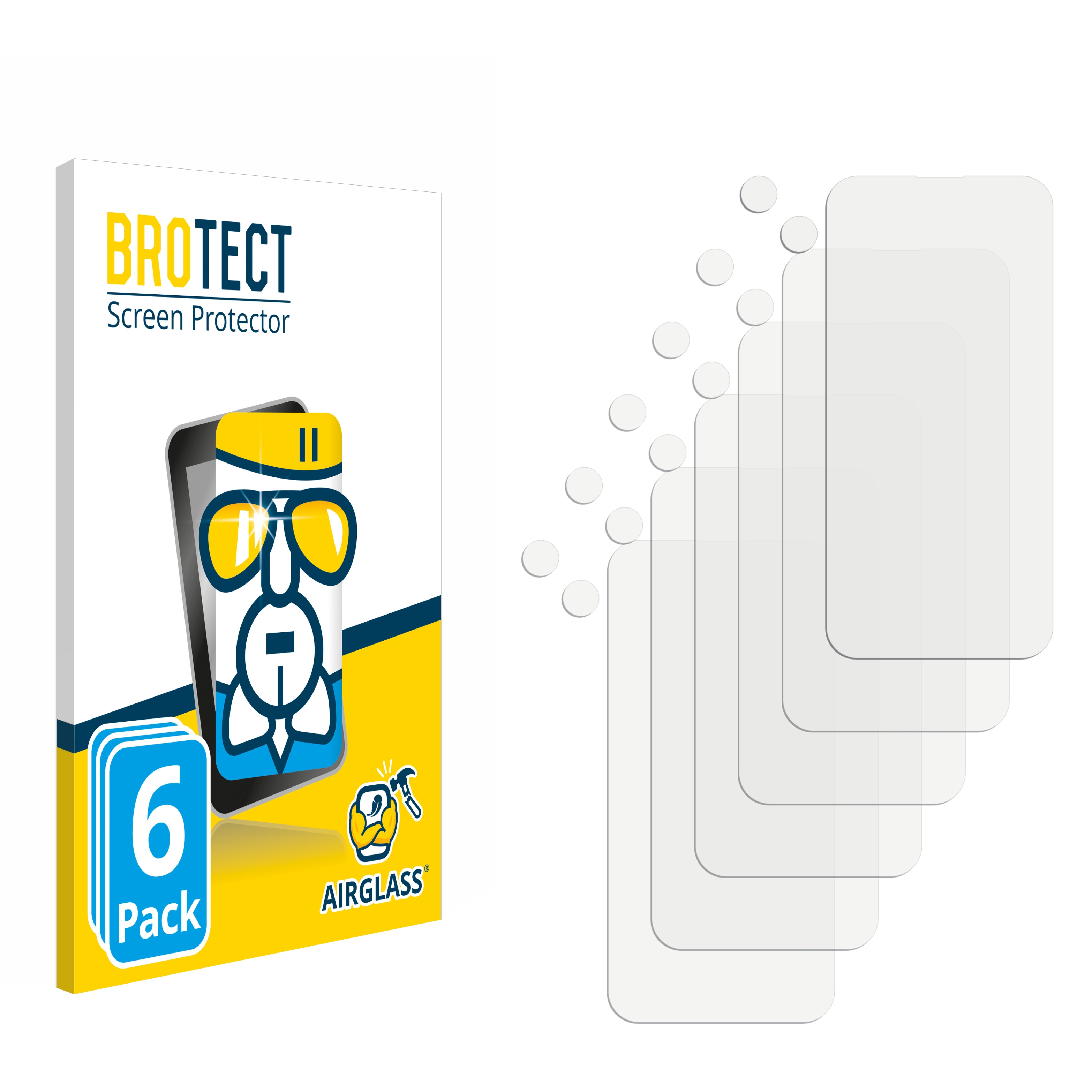 BROTECT 6x Airglass klare Schutzfolie(für Apple iPhone 15 Plus)