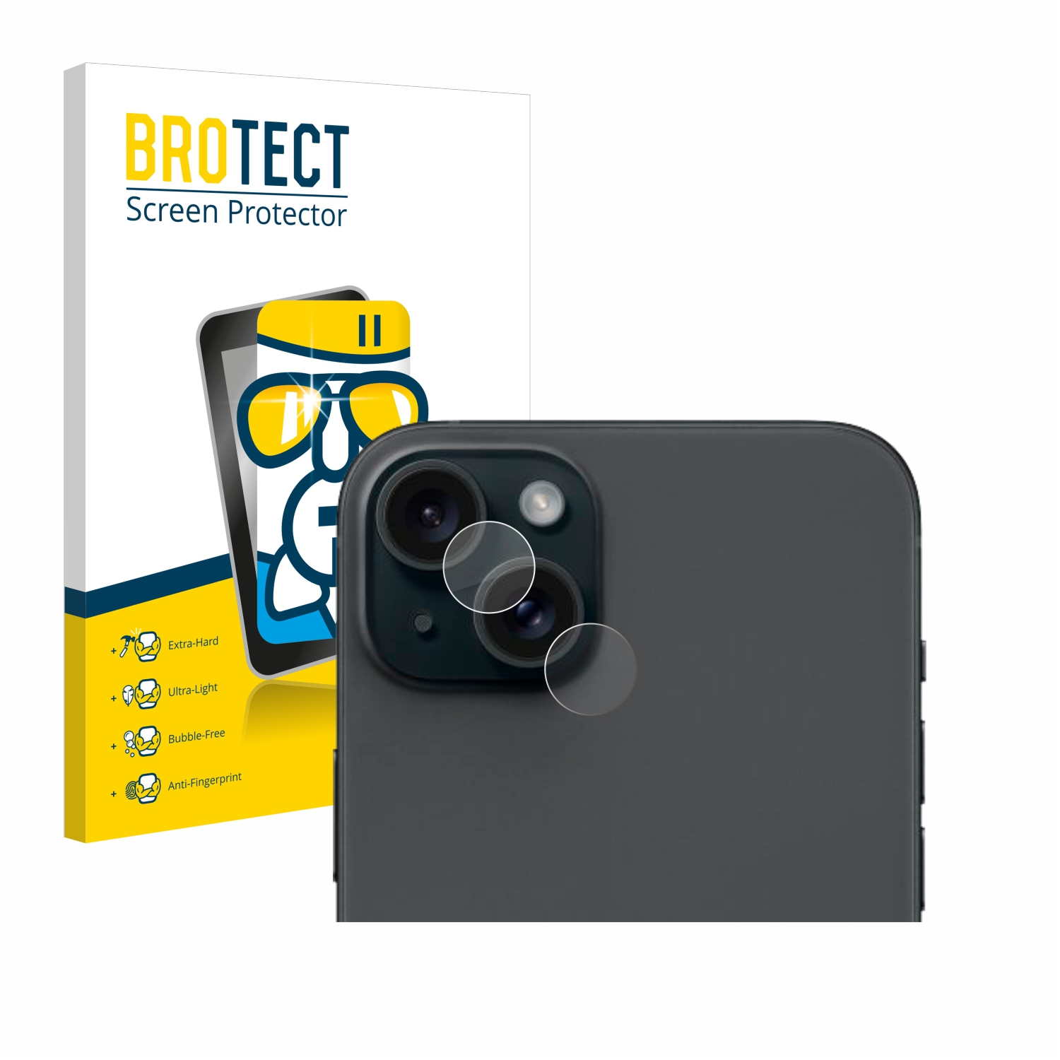 BROTECT Airglass klare Schutzfolie(für iPhone Apple 15 Plus)