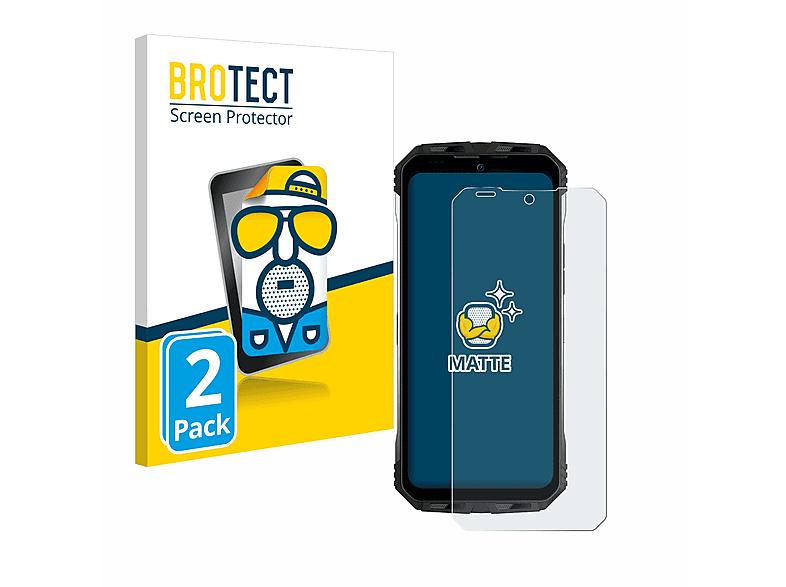 BROTECT 2x matte Pro) Schutzfolie(für S100 Doogee