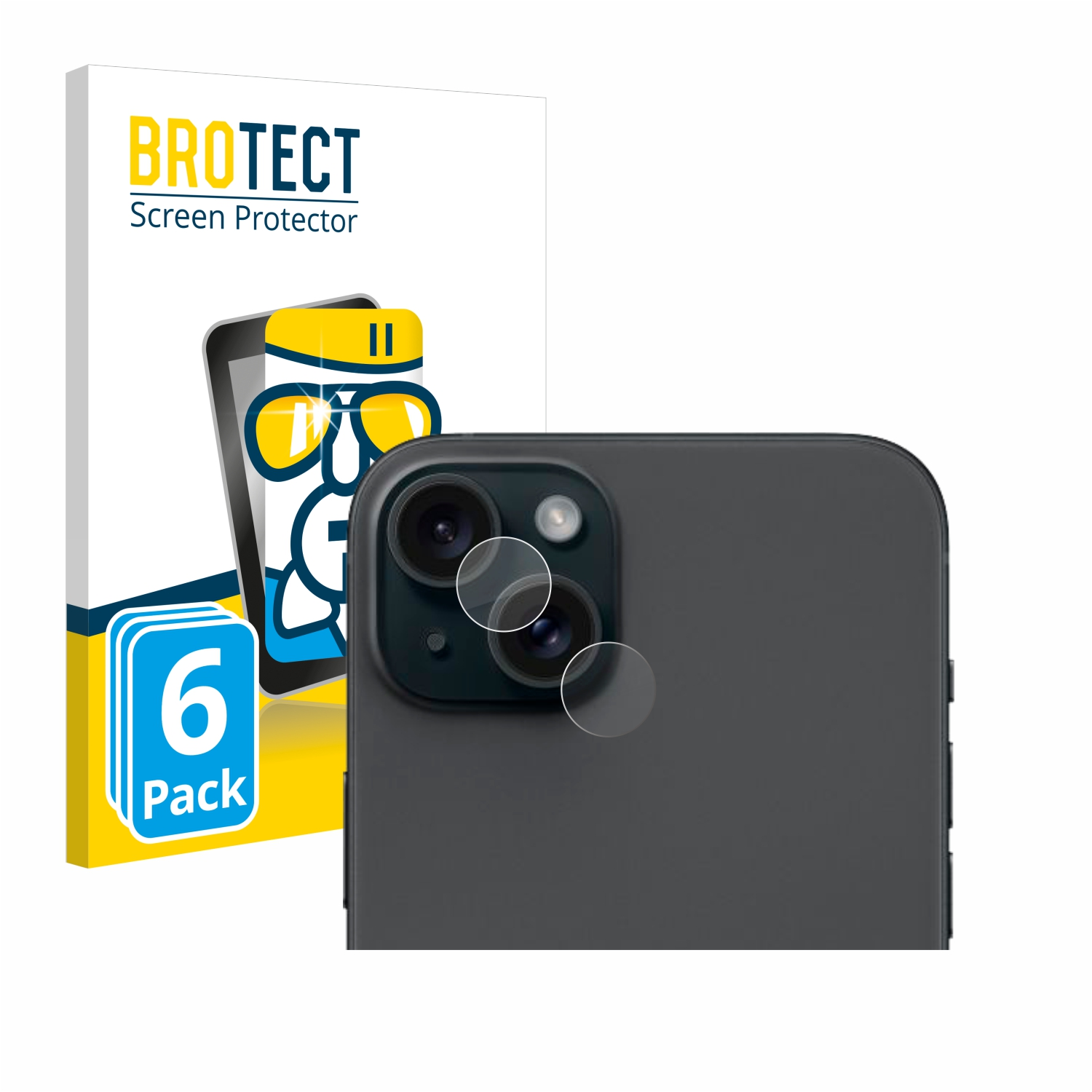BROTECT 6x Plus) klare Apple Schutzfolie(für 15 Airglass iPhone
