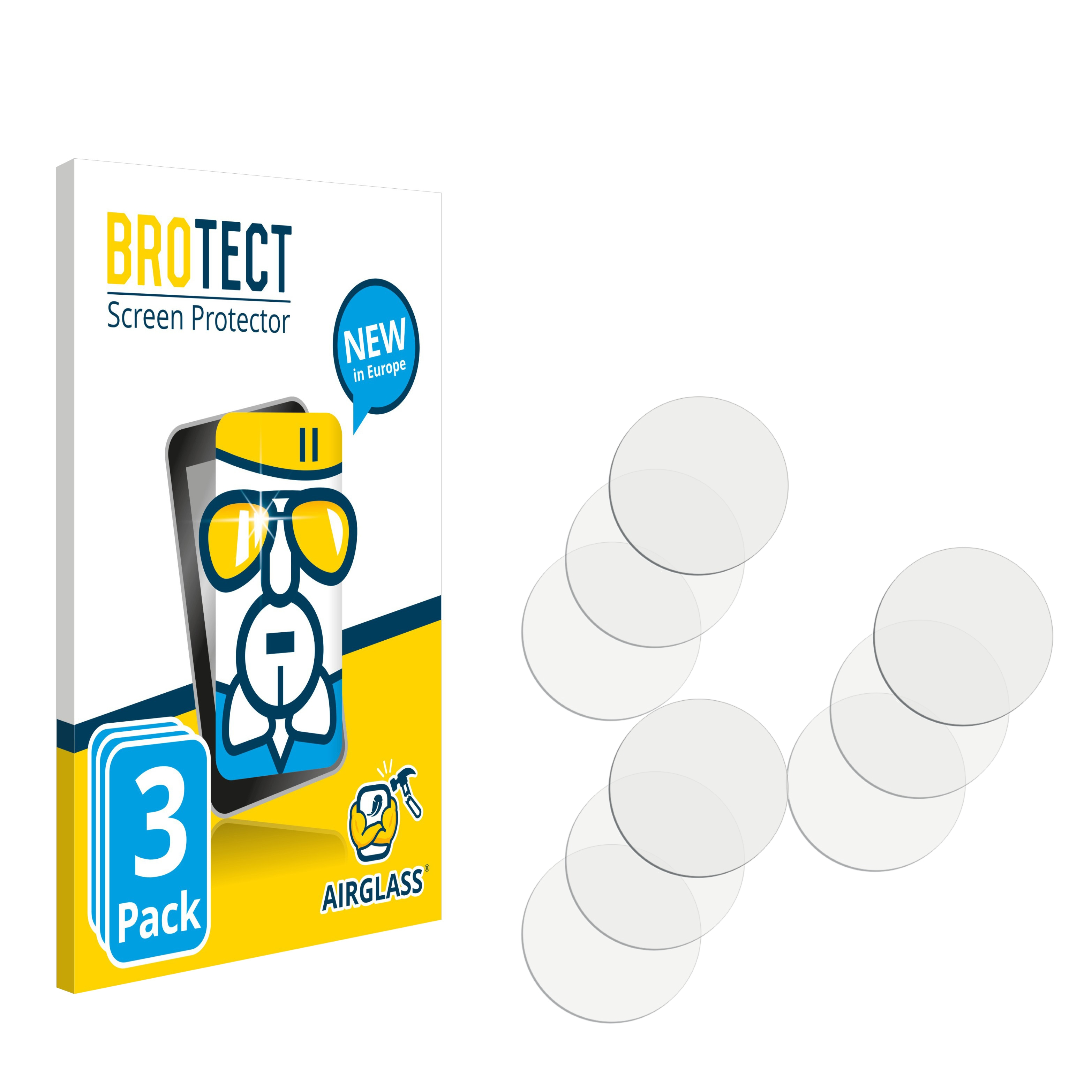 BROTECT 3x Airglass klare Max) Pro Schutzfolie(für Apple 11 iPhone
