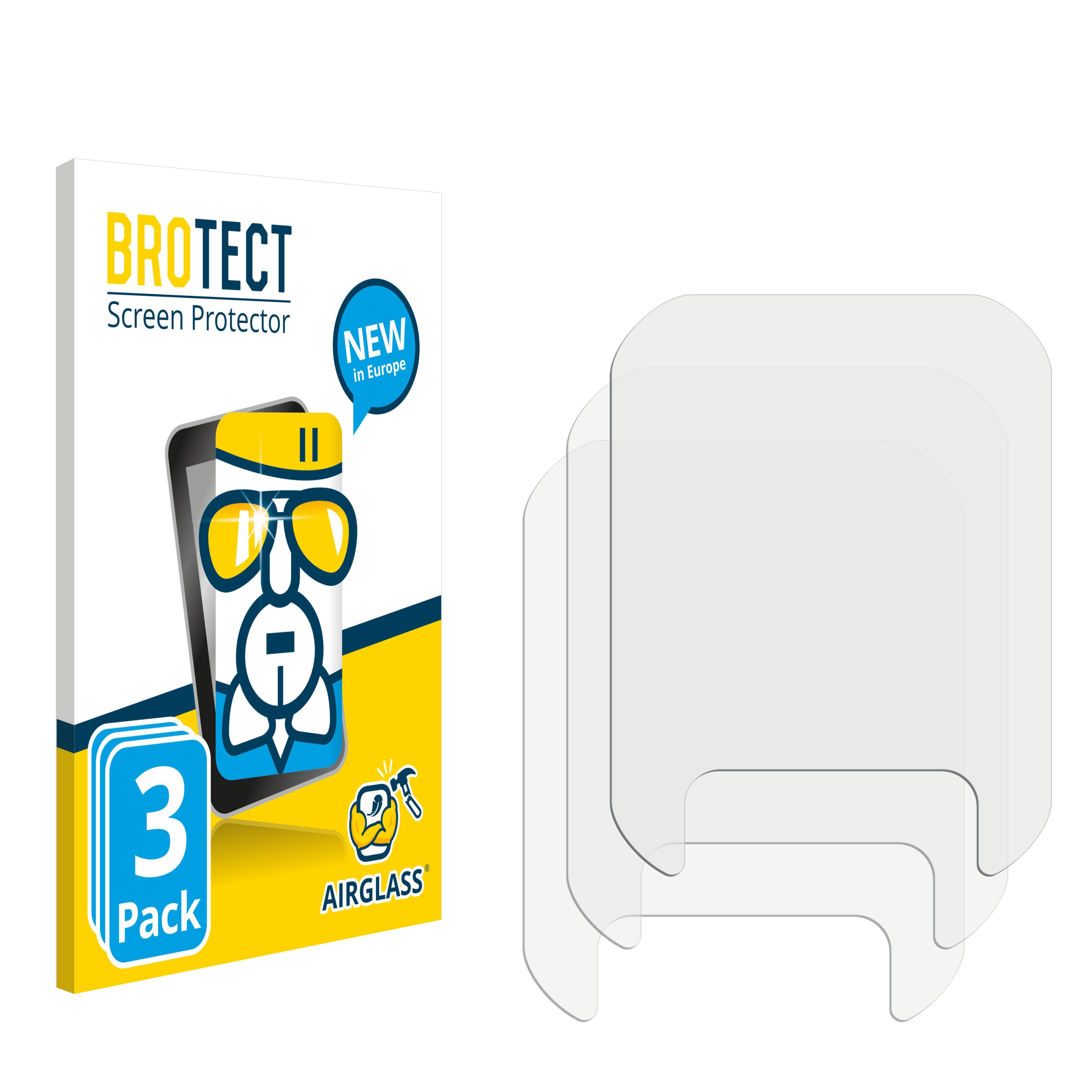 BROTECT 3x Airglass Doogee Pro) klare Schutzfolie(für S59