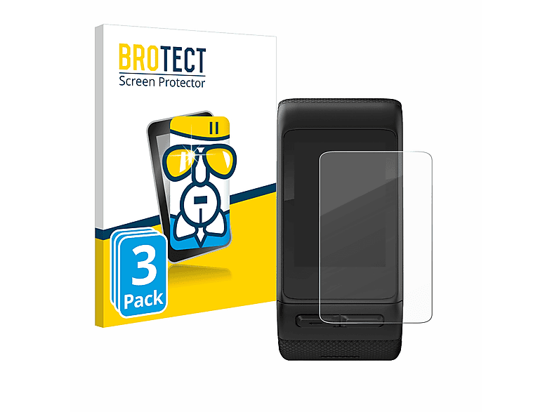 BROTECT 3x Airglass klare Schutzfolie(für Garmin vivoactive HR)